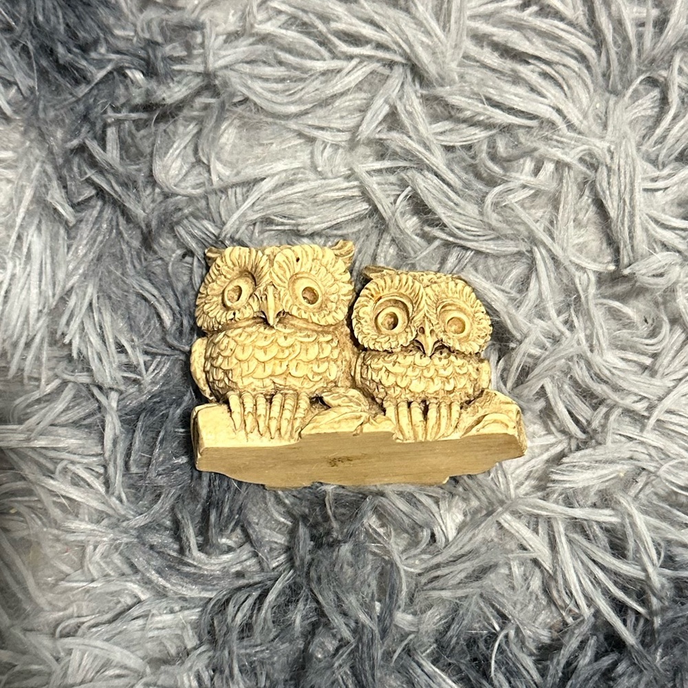 Carved Owl Figurine